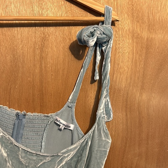 Reformation Velvet Mini Dress - Picture 2 of 4